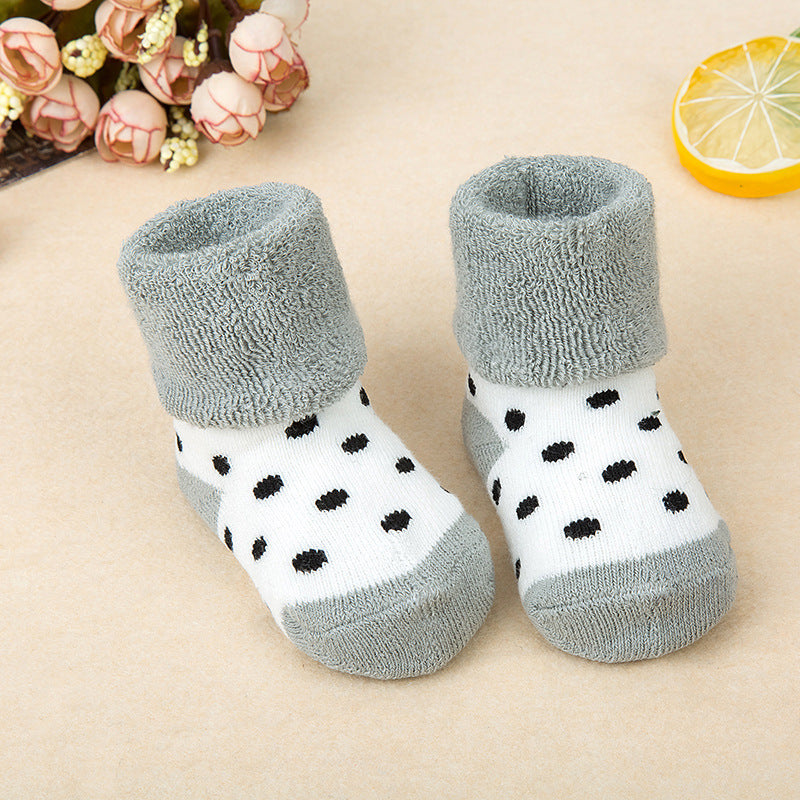 Baby cotton terry socks