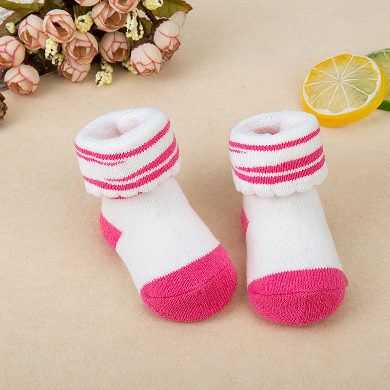 Baby cotton terry socks